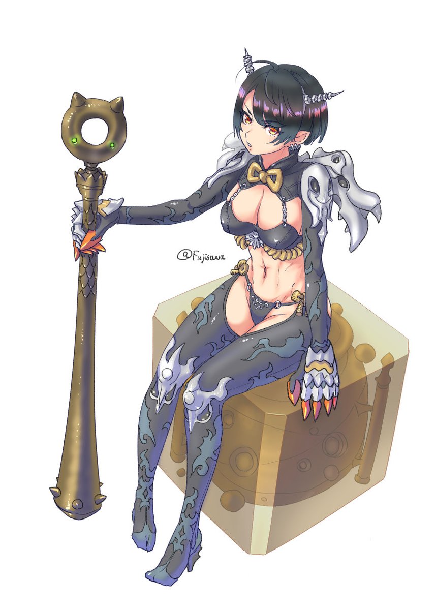 「らくがき 鬼っ娘ちゃん 」|fujisawaのイラスト