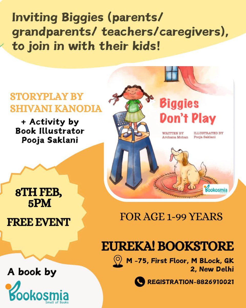 Come, join the fun. This Sunday at Eureka Bookstore. <a href="/bookosmia/">Bookosmia</a>