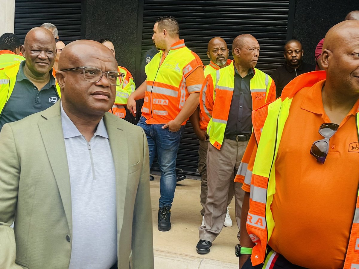 DadaMorero's tweet photo. Early this morning, we conducted with an oversight at the Johannesburg International Transport Interchange (JITI) to assess the state of readiness of this important facility in Johannesburg.

#Mobility
#InnercityRejuvenation https://t.co/30ix2lKjsp