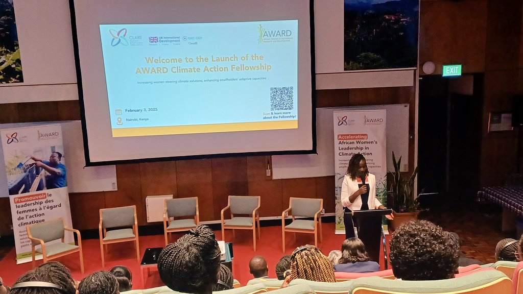 AFNS_ACTS's tweet image. At the @AWARDFellowship Climate Action Fellowship launch @CIFOR_ICRAF. Supporting  African women in research &amp;amp; practice in shifting the needle toward gender equity &amp;amp; social inclusion to accelerate resilient food systems @IDRC_ESARO #CLARE #CSHub @ACTSNET