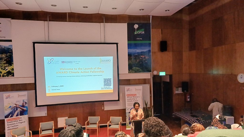 AFNS_ACTS's tweet image. At the @AWARDFellowship Climate Action Fellowship launch @CIFOR_ICRAF. Supporting  African women in research &amp;amp; practice in shifting the needle toward gender equity &amp;amp; social inclusion to accelerate resilient food systems @IDRC_ESARO #CLARE #CSHub @ACTSNET