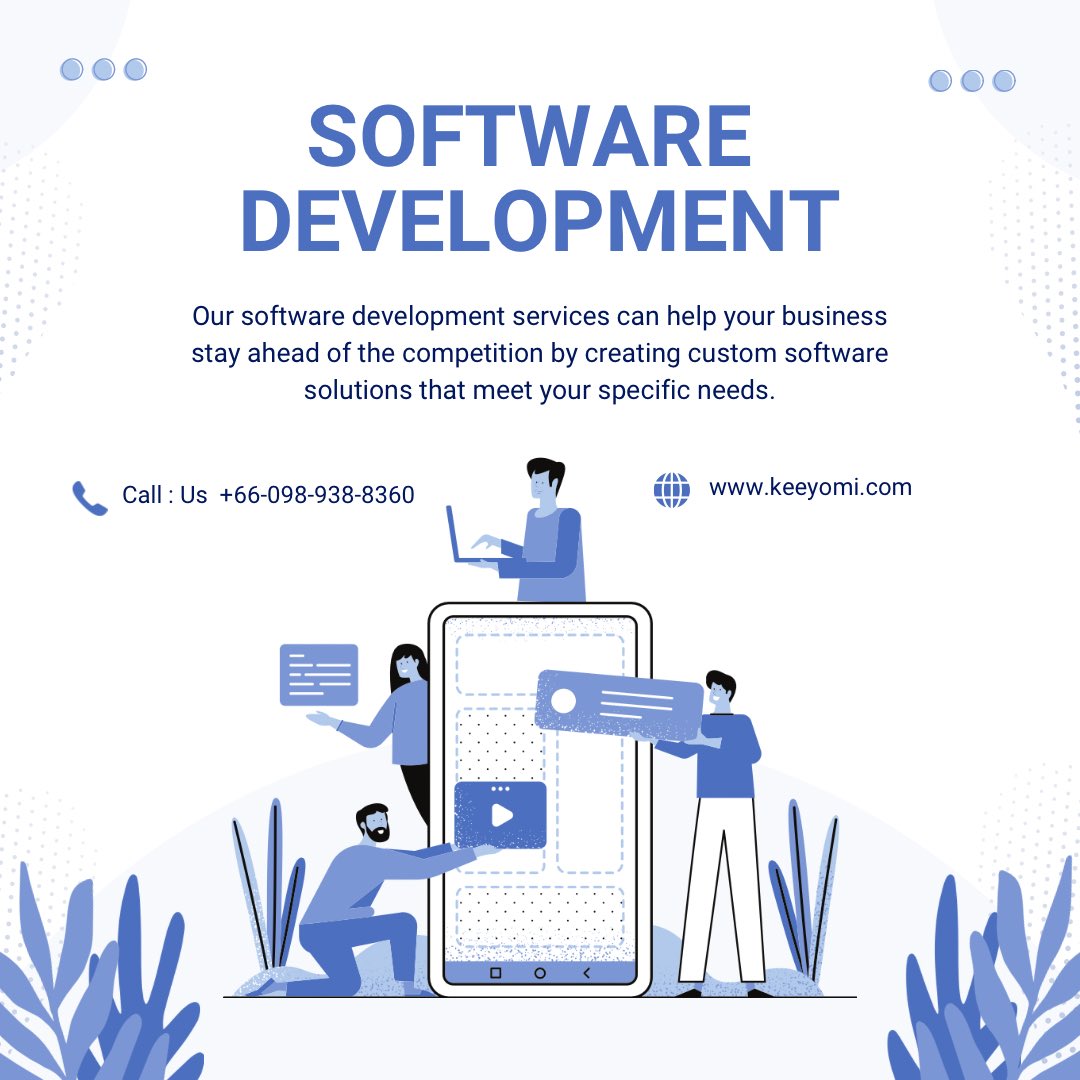 keeyomitech's tweet photo. “Empower your business with our custom software development solutions—tailored to your unique needs, scalable for growth, and built for performance. From web and mobile apps to ERP integrations and AI-driven automation, we turn your vision into powerful digital solutions.” https://t.co/p4Zb6ESpDK