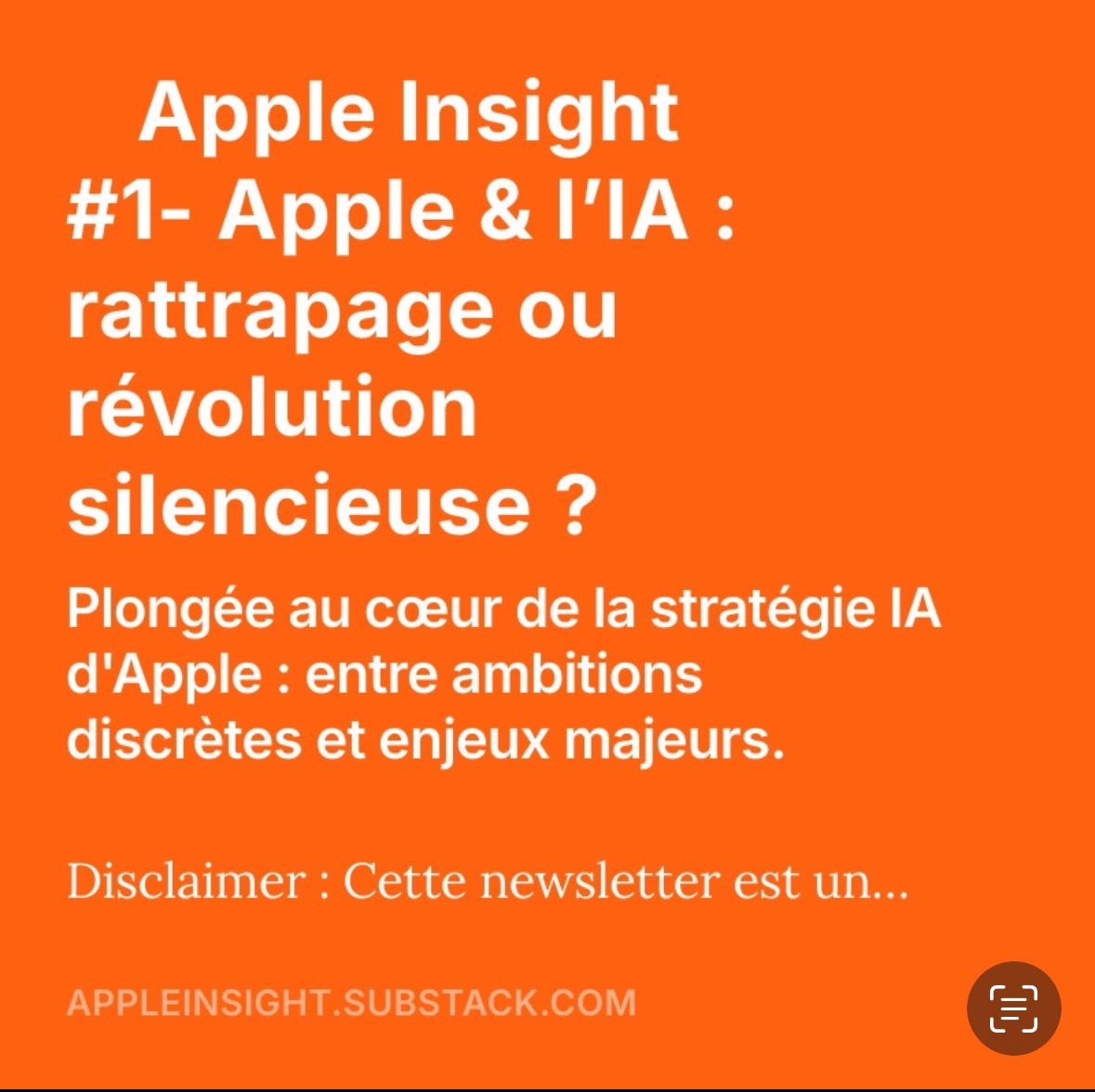 TNetens's tweet image. Apple est-elle en retard sur l’IA ou s’agit-il d’une posture assumée ? Je décrypte tout cela dans ma newsletter 👇

appleinsight.substack.com/p/apple-insigh…

#Apple #appleintelligence #Newsletter
