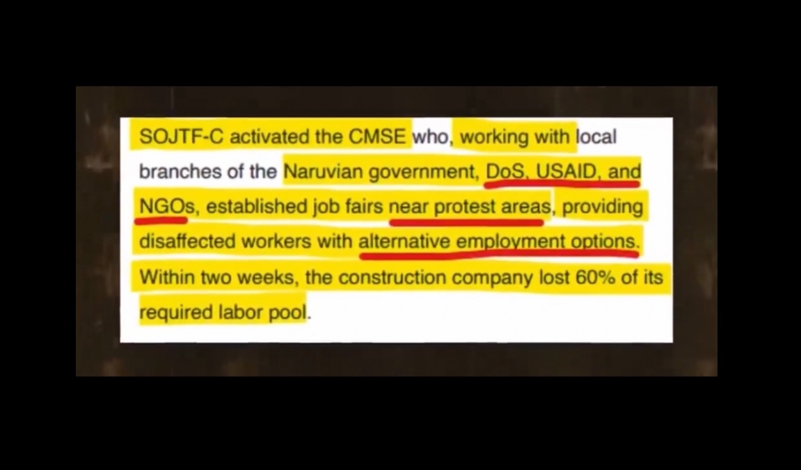 MikeBenzCyber's tweet photo. Yes, USAID gives money to mobs of striking protesters so they can collect no-show job salaries while striking and doing street protests that USAID wants in a region. https://t.co/qRSd2f6ieI