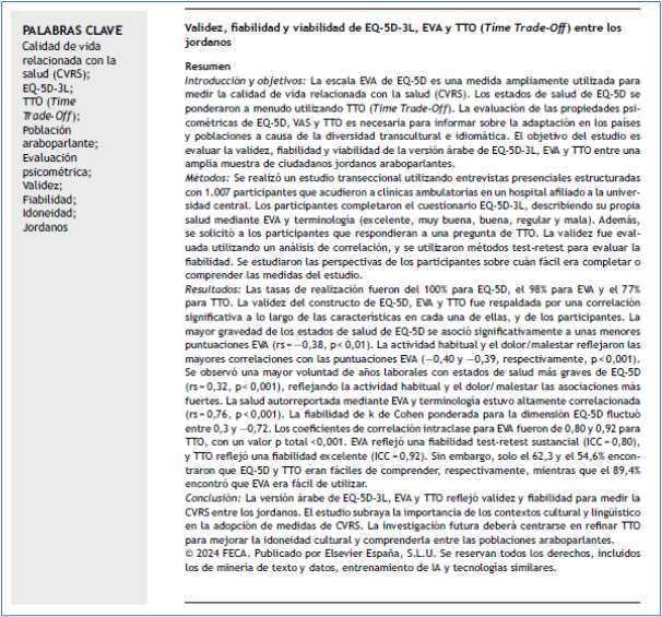 JHealthQualityR's tweet photo. 📰 Validity, reliability and feasibility of EQ-5D-3L, VAS, and time trade-off among Jordanians
✏️Original by N Yanal @JHealthQualityR #RevistaSECA #JHQR
👉 https://t.co/aSd4NjASj5
✅ #QualityHealthcare #HRQoL #EQ_5D_3L #TimeTradeOff #Validity #Reliability #Feasibility #Jordan https://t.co/f4MifP4WNT