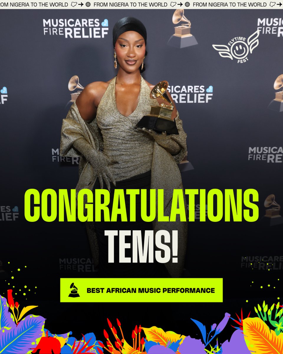 RhythmUnplugged's tweet image. Another win for the culture!
Huge congrats to our very own @temsbaby for bringing her second Grammy home! Keep flying high, queen 💫
#20YearsAndStillFly #RhythmUnplugged #20YearsOfFlytime