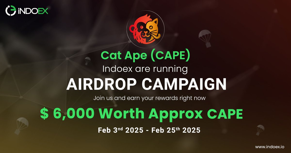 Indoex_LTD's tweet photo. Cat APE (CAPE)
airdrop going on Indoex
https://t.co/xPL1kldJYL
Visit: https://t.co/BoWzZXALFo
Twitter: https://t.co/uygy3UHLbr
TG: https://t.co/Rw5AeeC110
Visit: https://t.co/QZA9JUjXmJ
Follow us on: https://t.co/fcRtWqFd4h
#CAPE #indoEx #Solana #Blockchain #IEO #Airdrop https://t.co/D0ynv4D2xg