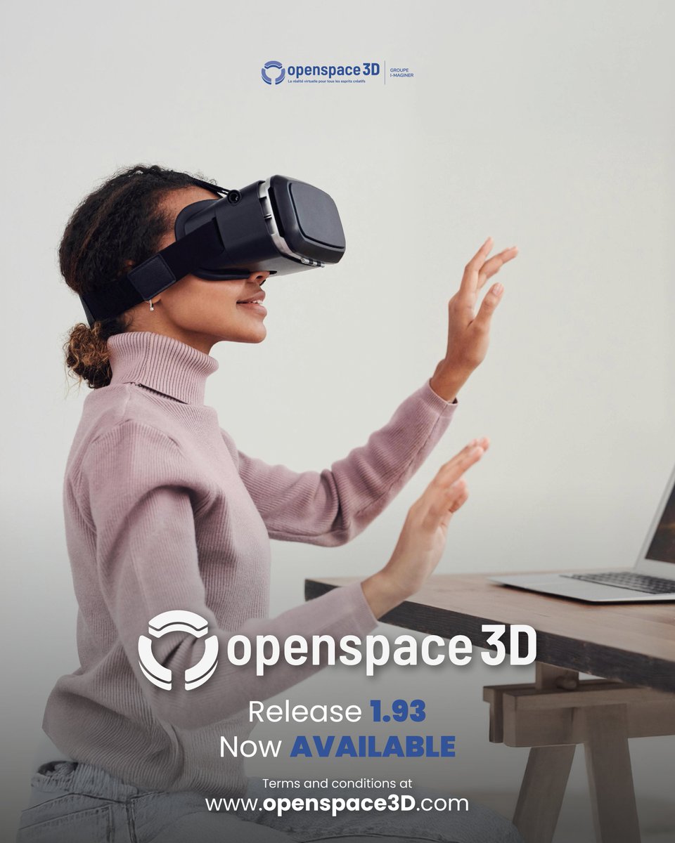 Unleash your creative potential with Openspace3D 1.93 
Download it now at openspace3d.com

#openspace3D #update #virtualreality #augmentedreality #extendedreality