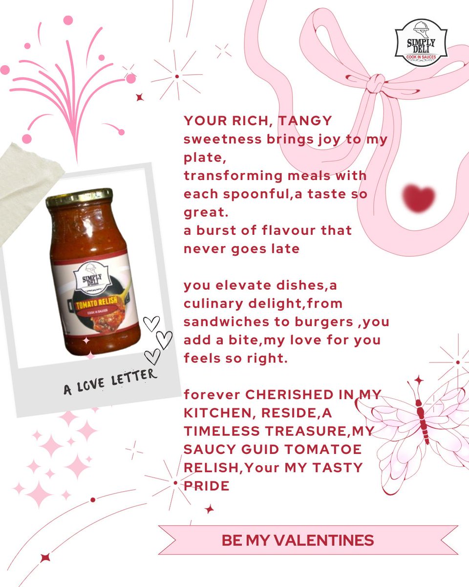 simplydeliSA's tweet photo. Welcome to the season of love. Spread words of love with Simple Deli flavours. 

12 Days till Valentine's 

#simpledeliLove #valentinesday https://t.co/QV49tODooN
