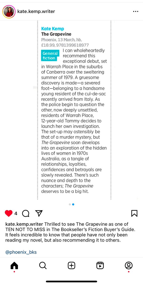 Nelle Andrew (@nelle_andrew) on Twitter photo I am so excited to see <a href="/kate_kemp/">Kate Kemp</a> in <a href="/thebookseller/">The Bookseller</a> Ten Book Highlights for March for her debut The Grapevine <a href="/Phoenix_Bks/">Phoenix Books</a> I am so excited to see <a href="/kate_kemp/">Kate Kemp</a> in <a href="/thebookseller/">The Bookseller</a> Ten Book Highlights for March for her debut The Grapevine <a href="/Phoenix_Bks/">Phoenix Books</a>
