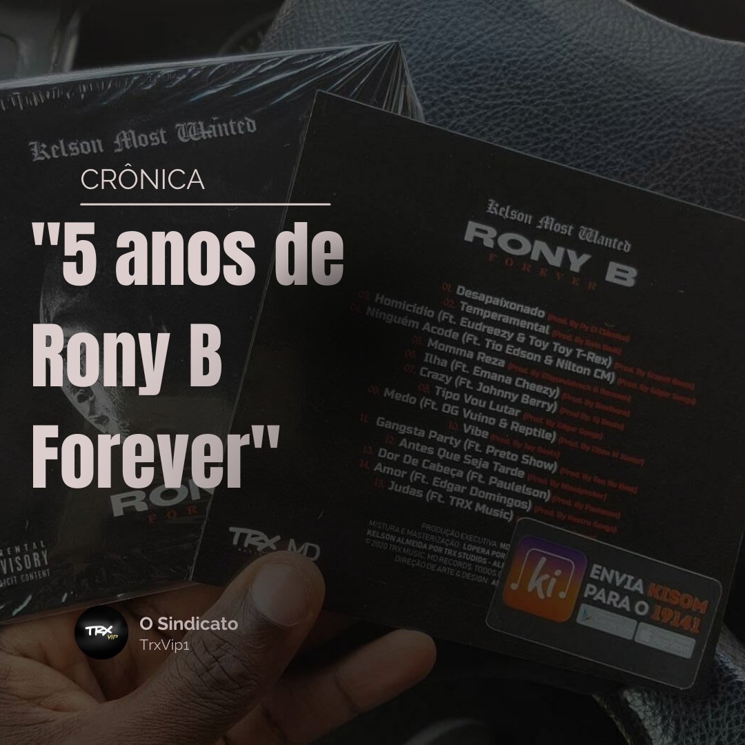 vip_trx's tweet photo. Uma crónica especial do álbum RONY B FOREVER no mês em que completa 5 anos de lançamento! Acompanhe!👇🏾 https://t.co/3Lnkvi3SWl