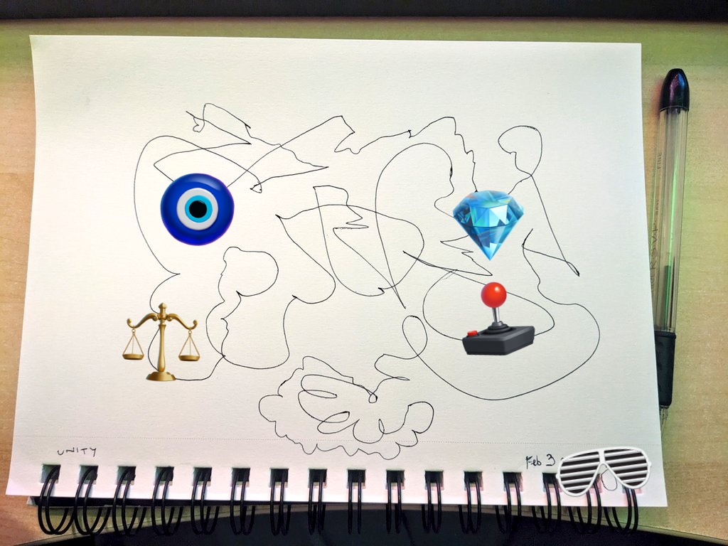 quest_he's tweet photo. UNITY (onɇ(l¡ne)) #questhe #InkDrawing #OneLine #OneLineDrawing https://t.co/0STWjJfDA0