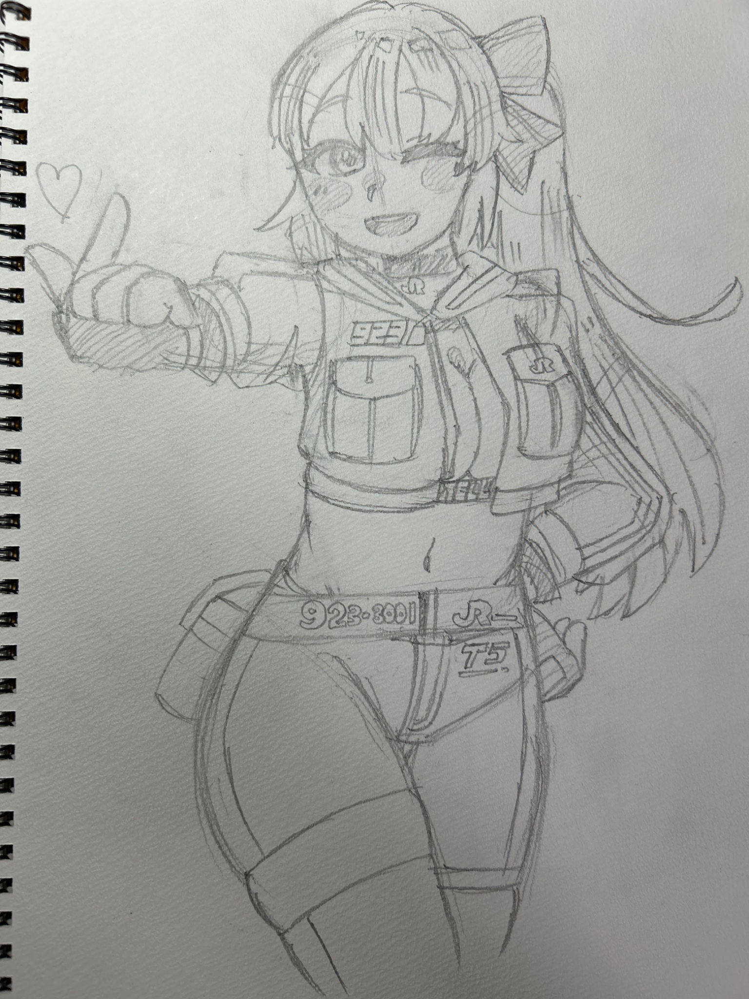 擬人化 手描き アナログイラスト 3 Zr💎ジルコニウムちゃん【元素擬人化】 - ibisPaint