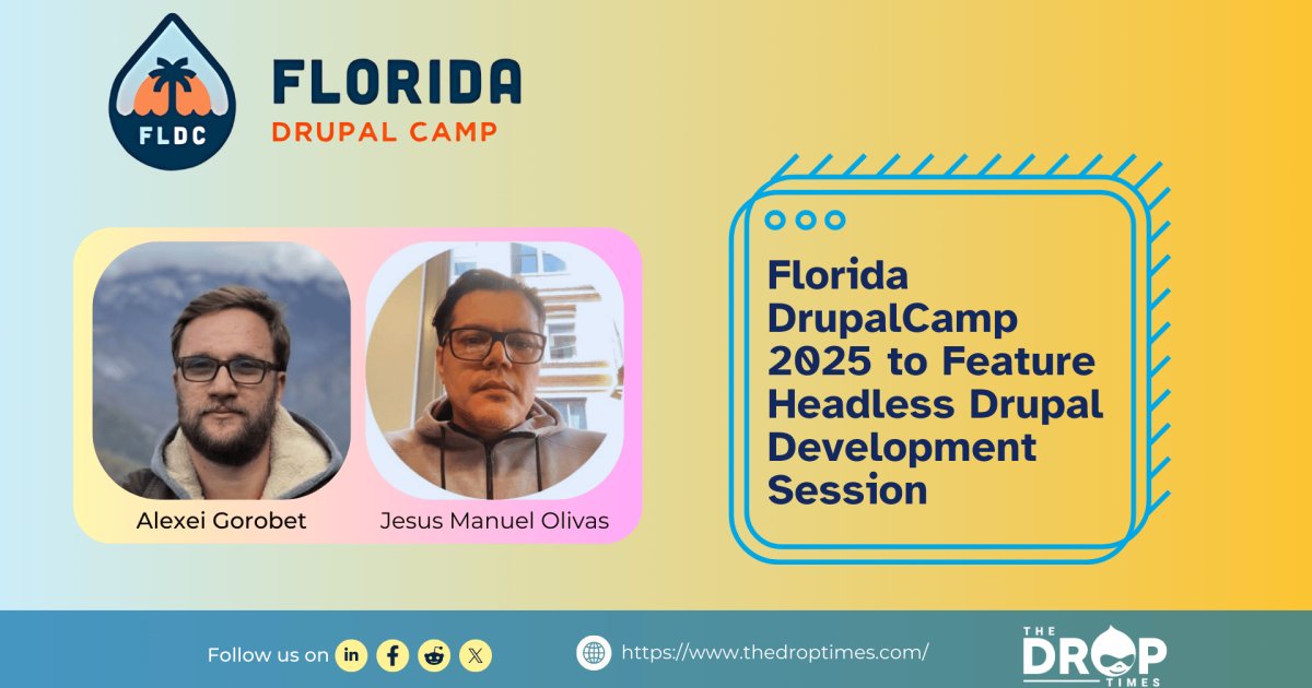 Zyxware Technologies (@zyxware) on Twitter photo ๐ Florida DrupalCamp 2025 <a href="/fldrupalcamp/">FloridaโDrupalCamp -</a> is diving into headless #Drupal! Join Jesus Manuel Olivas <a href="/jmolivas/">Jesus Manuel Olivas</a> & Alexei Gorobet <a href="/asgorobets/">Alexei Gorobet</a> on Feb 22 for a deep dive into modern web dev with Next.js, GraphQL & TypeScript. Register now! ๐๏ธ bit.ly/42ziXR7 ๐ Florida DrupalCamp 2025 <a href="/fldrupalcamp/">FloridaโDrupalCamp -</a> is diving into headless #Drupal! Join Jesus Manuel Olivas <a href="/jmolivas/">Jesus Manuel Olivas</a> & Alexei Gorobet <a href="/asgorobets/">Alexei Gorobet</a> on Feb 22 for a deep dive into modern web dev with Next.js, GraphQL & TypeScript. Register now! ๐๏ธ bit.ly/42ziXR7