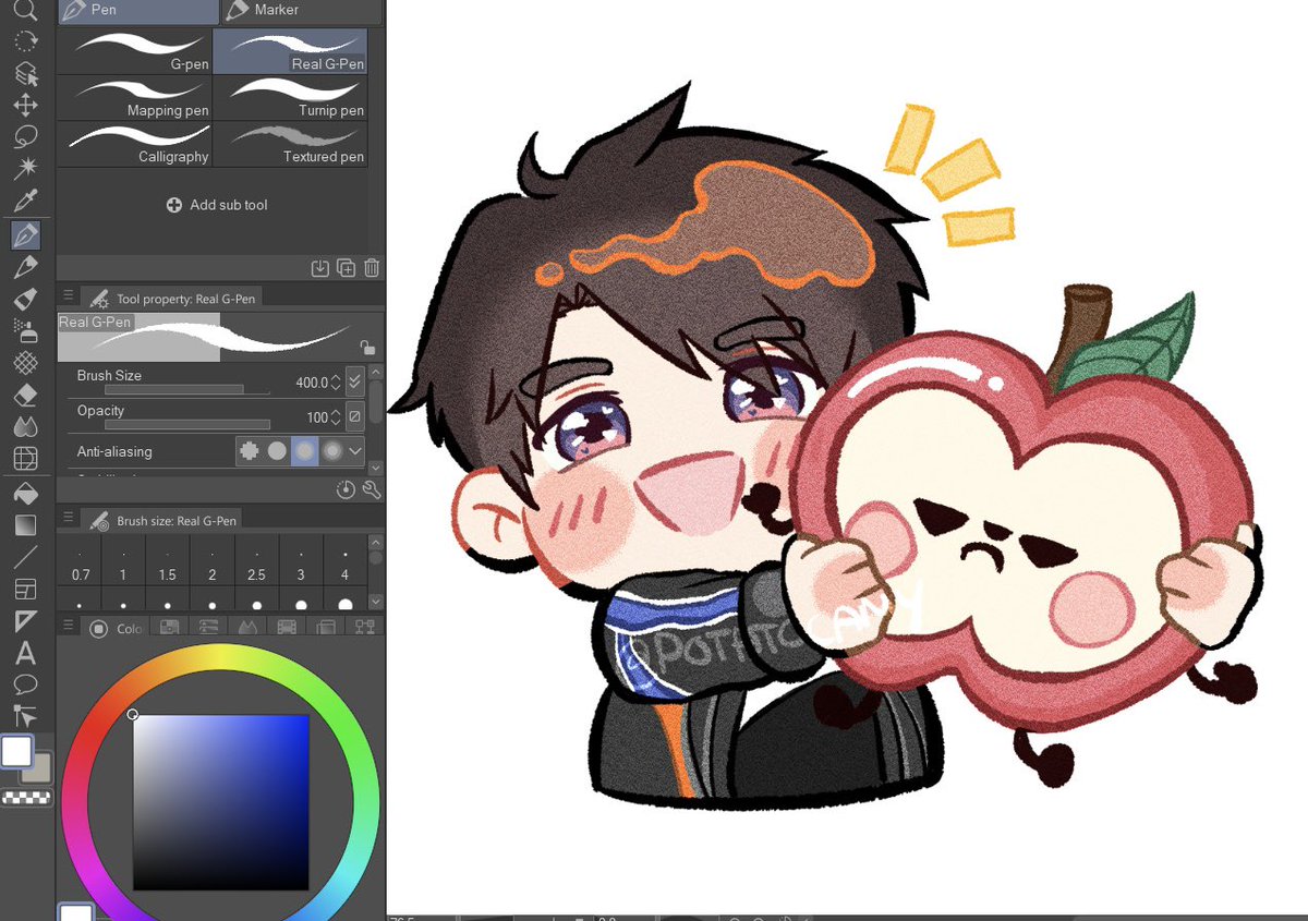 panpan___04's tweet photo. chibi Caleb 🧡 #loveanddeepspacefanart #Caleb https://t.co/gREMDtEICb