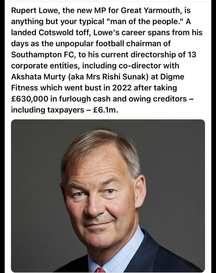 _Marnie_Andi's tweet photo. @EsheruKwaku Lowe is on a high atm
He's been endorsed by king-maker Musky, he's emboldened in his rightwing, dog-whistle crap
He's looking to oust poor old Nigel Farage to become leader of Reform
He must be stopped
I'll contribute to your GoFundMe to cover any legal costs
#DragHim E https://t.co/8s0XxBqs03