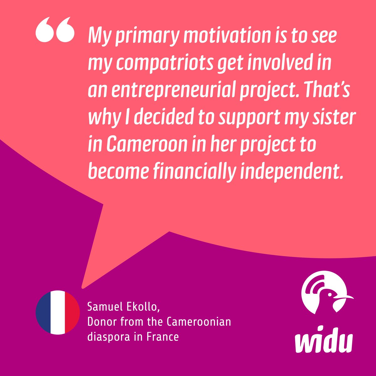 🇨🇲 Les Délices de Cécile is more than just a pop-up restaurant – it’s a culinary adventure bringing the taste of home straight to your door! 🍛✨ With traditional dishes and customized catering services, every bite is a journey. 

#WIDUafrica #BMZ #GIZ #MondayQuote