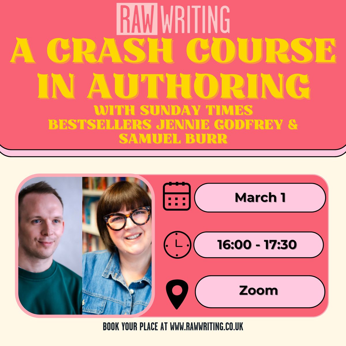 Here we go! @jennieg_author and I are ready to spill the tea! All the lessons learned, laughter shared and <insert something clever here> For more info and to sign up head to the link below! ✍️✨🌟
🔗 rawwriting.co.uk/a-crash-course…