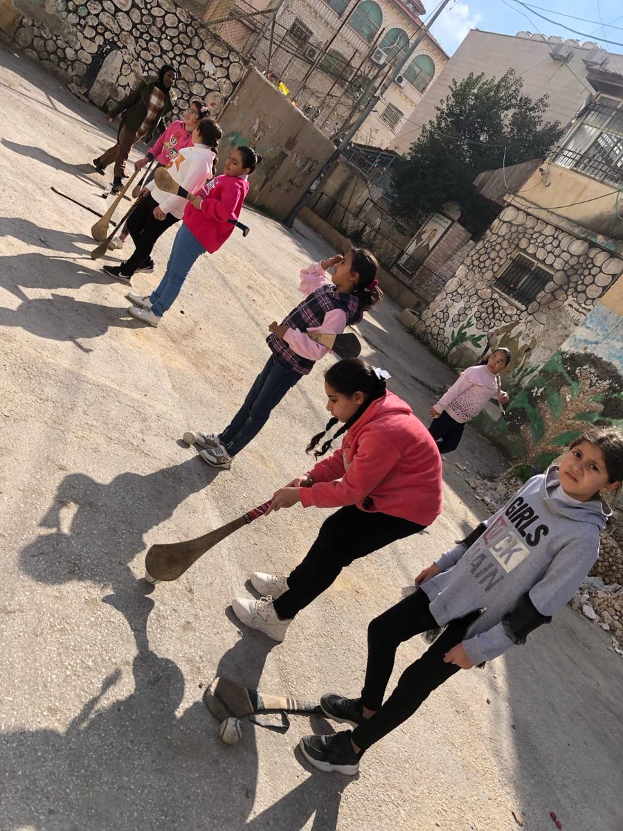 GAA_Palestine's tweet photo. Camogie training in full swing in the West Bank this week - maith thú cailini, some great skill being shown 👏 https://t.co/HNplL7SvJY