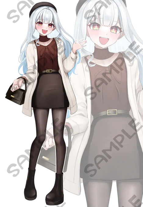 【お仕事報告】この度、霜月冬華様の新衣装お仕立て・立ち絵を担当いたしました!よろしくお願いいたします 