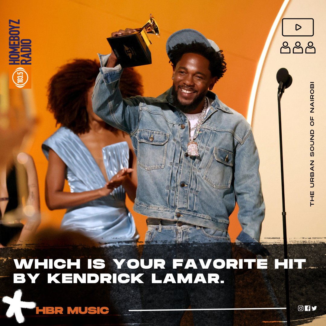 In light of Kendrick's 5 wins at the Grammys this year, which is your favorite song by him🔥
#HBRMusic
#TheJamSession