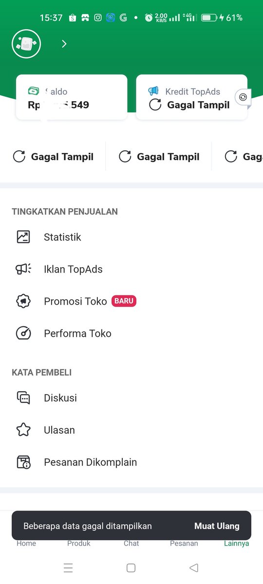fivewen's tweet photo. Tokopedia sedang ERROR kah? @tokopedia @TokopediaCare 
#tokopediaerror https://t.co/wG7XEzQvjk