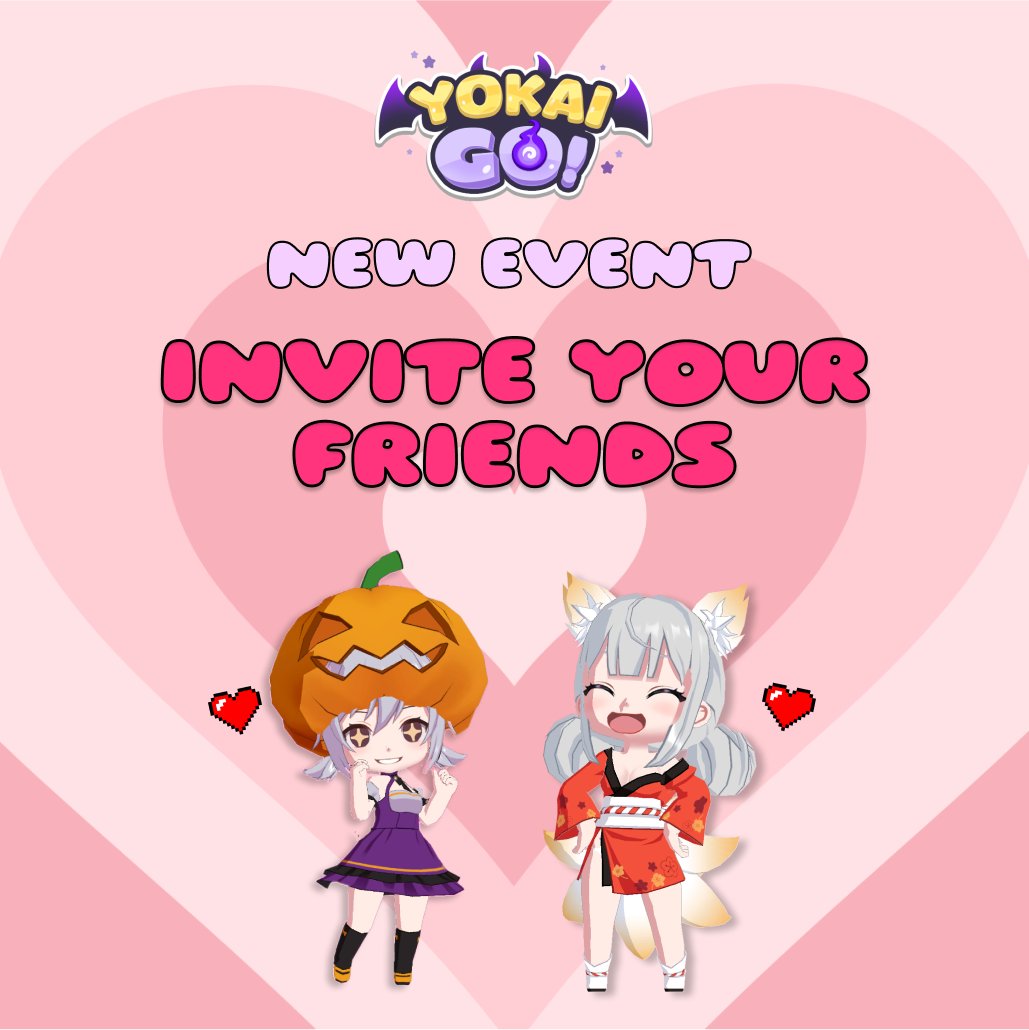 Yokai GO! - Shooting RPG (@yokaigogo) on Twitter photo ๐ Yokai Go! Friend Invitation Event! ๐โจ
Invite friends & earn special rewards!
๐ How to Join:
1๏ธโฃ Follow <a href="/yokaigogo/">Yokai GO! - Shooting RPG</a>
2๏ธโฃ Join our Discord ๐ discord.gg/cBeJaeGcVh & Invite friends using your unique link!
๐ Rewards:
โ
Invite 3 friends โ 200 Moonstones (Distributed after ๐ Yokai Go! Friend Invitation Event! ๐โจ
Invite friends & earn special rewards!
๐ How to Join:
1๏ธโฃ Follow <a href="/yokaigogo/">Yokai GO! - Shooting RPG</a>
2๏ธโฃ Join our Discord ๐ discord.gg/cBeJaeGcVh & Invite friends using your unique link!
๐ Rewards:
โ
Invite 3 friends โ 200 Moonstones (Distributed after