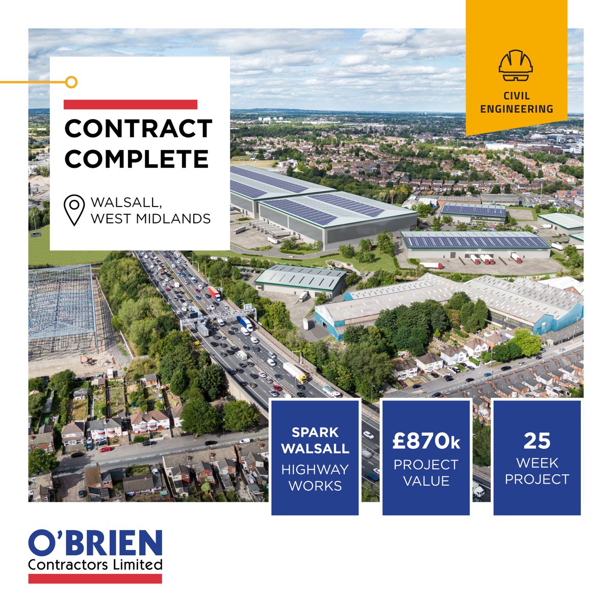 We have completed infrastructure works at SPARK Walsall.

Our extensive programme of highway works is set to improve access to the hub for pedestrians and drivers.

Click here find out more: SPARK Walsall | Midlands Highway Infrastructure Works

#Midlands #Construction