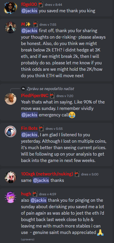 I was BULLISH the past few weeks thinking we were going to hold the HTF supports across the board, mainly on ETH &amp; I was WRONG about that

I wanted to make this post loud &amp; clear &amp; not dissapear like many during such events. I spoken about my HTF invalidations &amp; that I remain