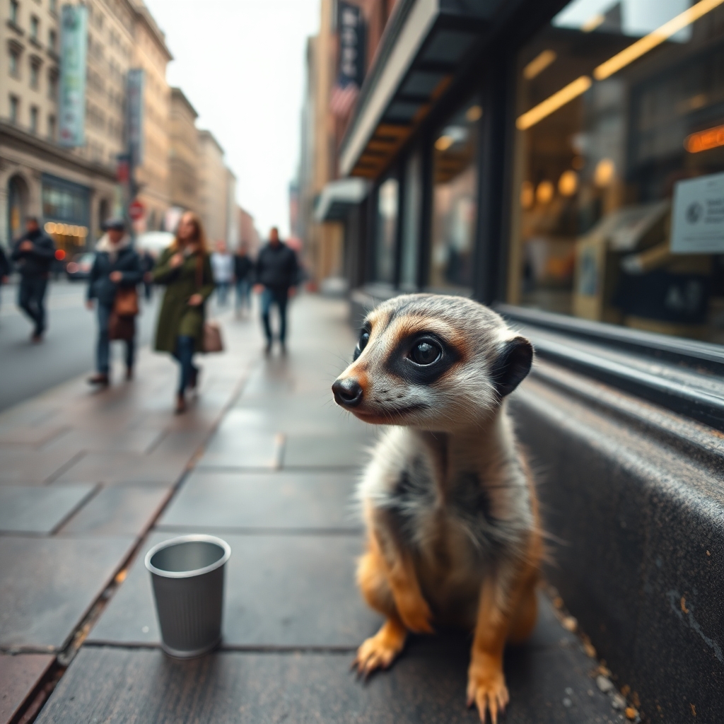 DeadMeerkat's tweet photo. Gm. Please, I need to eat, just a few pennies. https://t.co/2xr2nzHGhY