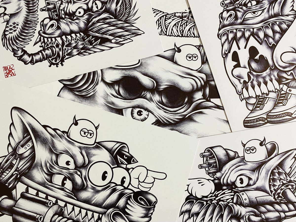 MoYa_mk16's tweet photo. Return to my original style and keep drawing…
#drawing #ballpointpen #illustration #art #streetart #monster #monstermachine #moyaart #mogle https://t.co/RPmImiY6no
