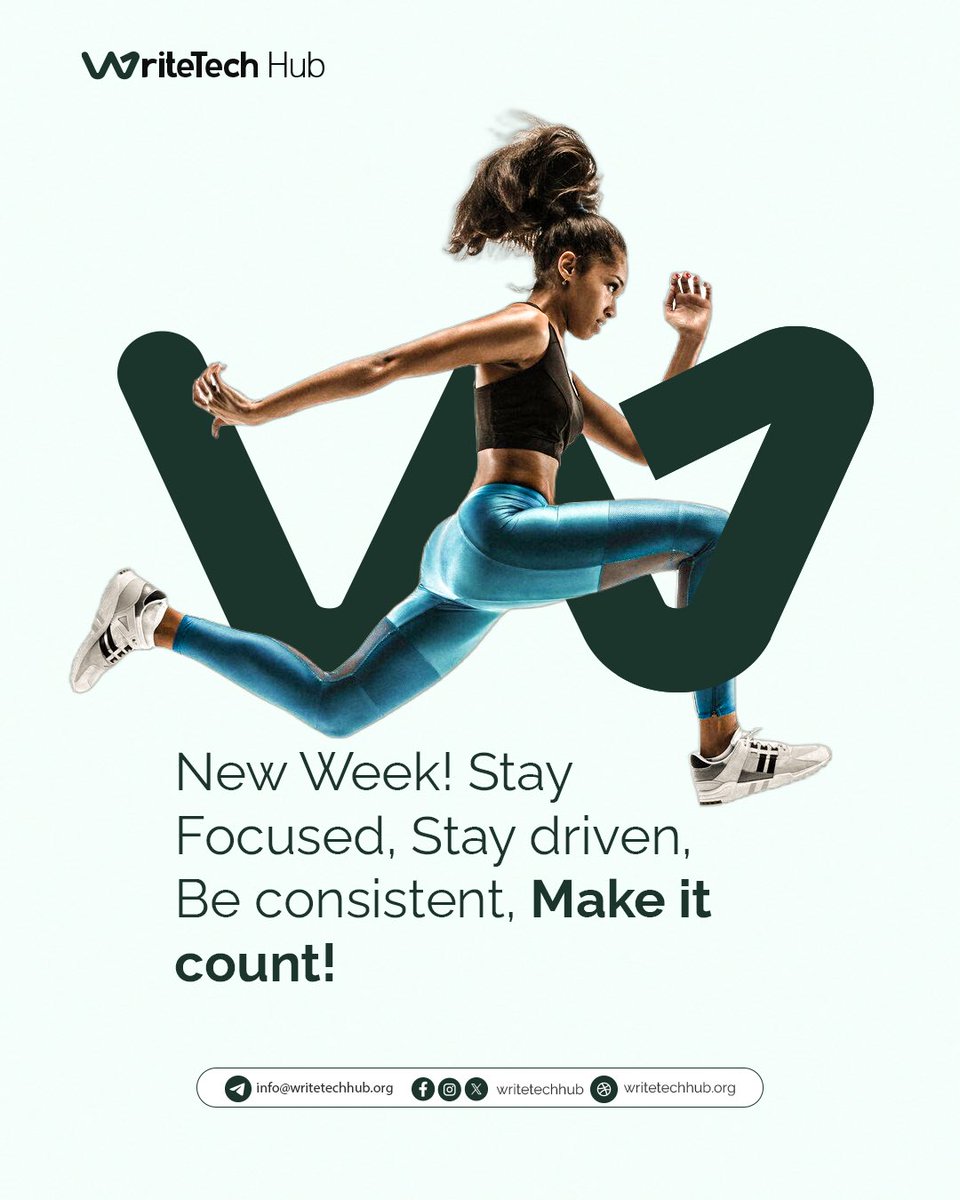 WriteTechHub's tweet image. Happy Monday!🥳
It&apos;s a new week to do big things.
Remember to stay focused and have a productive week ahead.✨

#motivation #newweek #technicalwriting