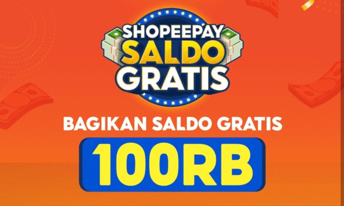 wandyazhe91's tweet photo. Ada kiriman Saldo Gratis buat kamu nih! Ambil sekarang hanya di aplikasi ShopeePay sebelum kehabisan 👉 https://t.co/TAhP3JnjaA

Khusus pengguna baru aplikasi ShopeePay, ikuti cara ini: https://t.co/U7Luf2KBxP