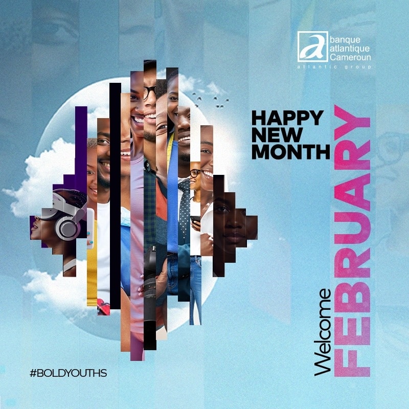 AFGBankCameroun's tweet photo. New Month, New Opportunities ! ✨
February is here, time to chase your dreams and secure your future with Banque Atlantique Cameroun . 🔥
#NewMonthNewGoals #BoldYouth #HappyNewMonth #BACM #TheSwithIsOn https://t.co/CctuULumvv