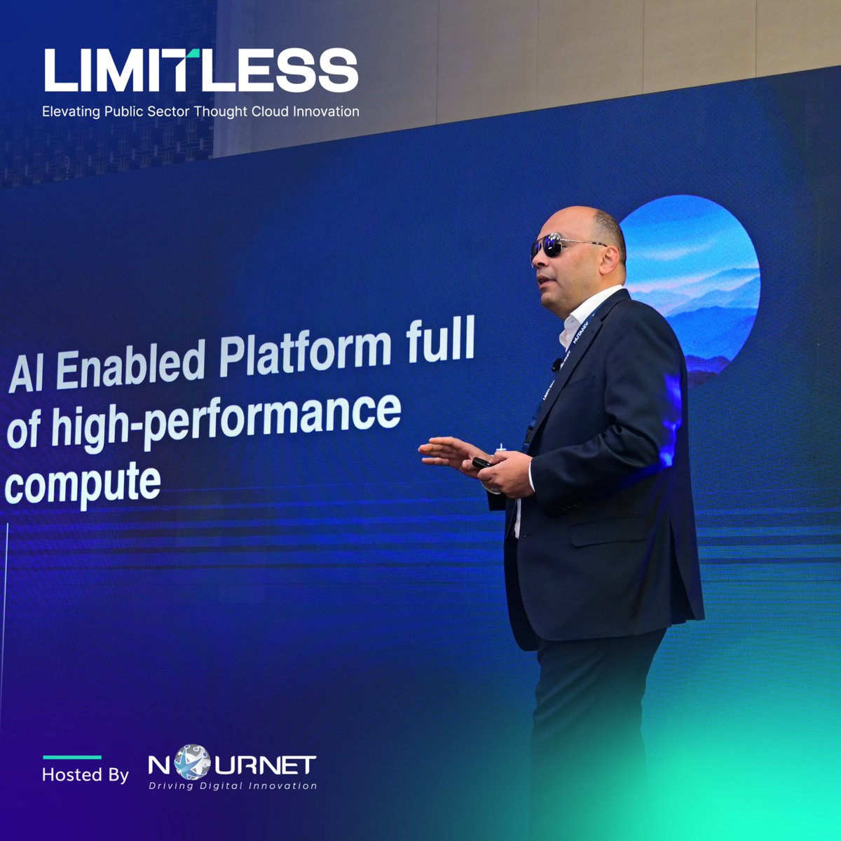 NourNetICT's tweet photo. Kicking off #Limitless2025,Mohammed Annan delivered an outstanding session on innovations and trends shaping the future of hybrid multi-cloud. 
 
The discussion set the tone for a day filled with transformative insights and forward-thinking ideas. 
 
Stay tuned for more!
#NourNet https://t.co/YDlwEZhf2N