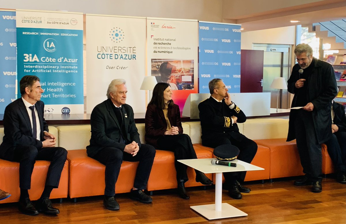 Très honoré d’accueillir <a href="/ClaraChappaz/">Clara Chappaz</a> Ministre Déléguée chargée de l’ #IA et du #numérique dans notre centre <a href="/inria_sophia/">Centre Inria d'Université Côte d'Azur</a> <a href="/Univ_CotedAzur/">Université Côte d'Azur</a> pour la présentation du 3IA Côte d’Azur 2030 <a href="/CNRS/">CNRS 🌍</a> <a href="/Ecoledelair/">École de l'air et de l'espace</a> <a href="/EURECOM/">La Com EURECOM</a> <a href="/Inserm/">Inserm</a> <a href="/SKEMA_BS/">SKEMA Business School</a> <a href="/Centrale_Med/">Centrale Méditerranée</a>