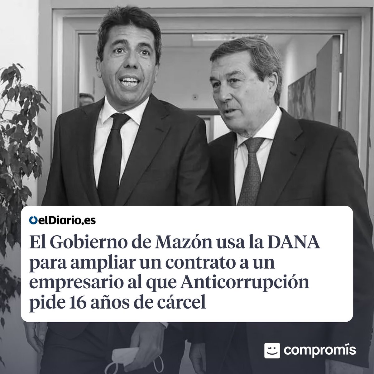 👉 227 víctimes mortals.
👉 Amagat del poble valencià al qual ha abandonat.
👉 Investigat per Anticorrupció.

Mazón només segueix en el càrrec per garantir el negoci als seus amics.