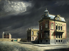 BTranscripts's tweet image. Carel Willink, 1900-1983, Dutch
A View of the Town (1934)