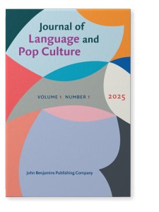 The first issue of the Journal of Language and Pop Culture is now live, and available open access at benjamins.com/catalog/jlpop.  See below for the contents, which cover pop music, film, video games, and social media discourse