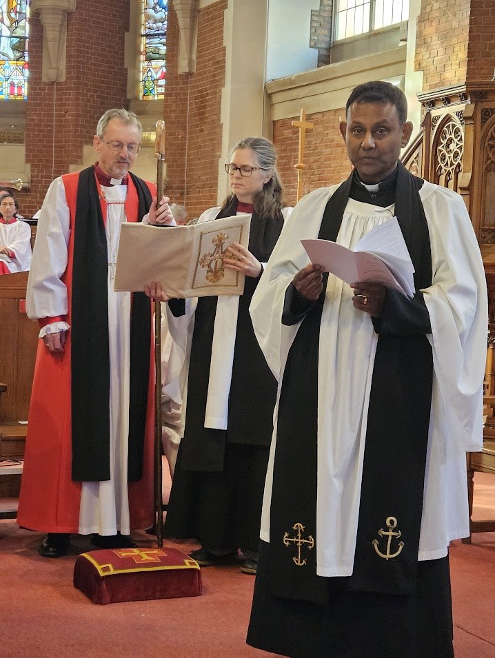 Delighted to license and install the Reverend Canon Arani Sen as the new Chaplain and Chancellor of the Pro-Cathedral of Holy Trinity Brussels