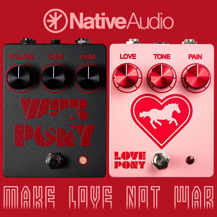 x_pedal's tweet image. Native Audio releases special Love Pony Valentine's Day Package Edition for its well-loved versatile and dynamic Overdrive / Distortion Pedal - guitarpedalx.com/news/gpx-blog/… @nativeaudio #nativeaudio #nativeaudiolovepony #nativeaudiowarpony #loveponyoverdrive #overdrivepedal