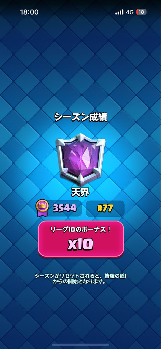 77位！！！！
初めてのグロフィニから1年、ついに二桁取れました🏆
型は変わったし猿だけど、ゴブジャイPPを使い続けて二桁取れてよかった！！！✨

いいね＆RTお願いします！！！！！