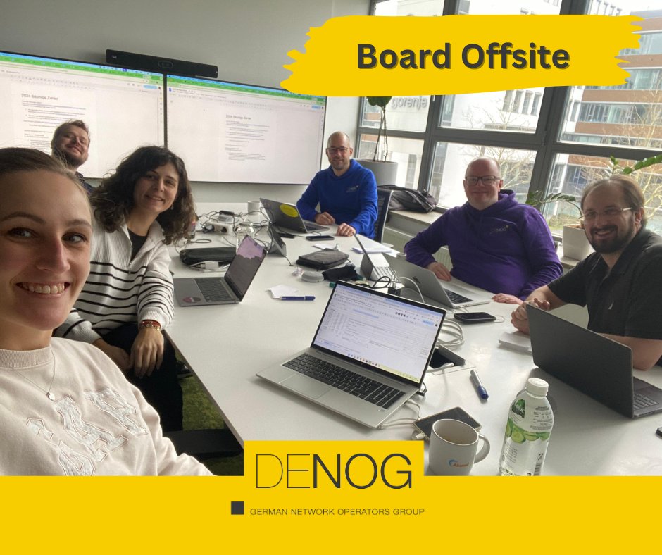 DENOGnews's tweet photo. DENOG Board Offsite 2025 🚀 

Der neu gewählte DENOG Vorstand hat sich zum ersten Offsite-Meeting für dieses Jahr getroffen! In produktiven Sessions haben wir die Weichen für die Zukunft gestellt.

Mit klaren Zielen starten wir ins Jahr 2025 – es kommt einiges auf euch zu! 🚀 https://t.co/vfcPcwbt0i