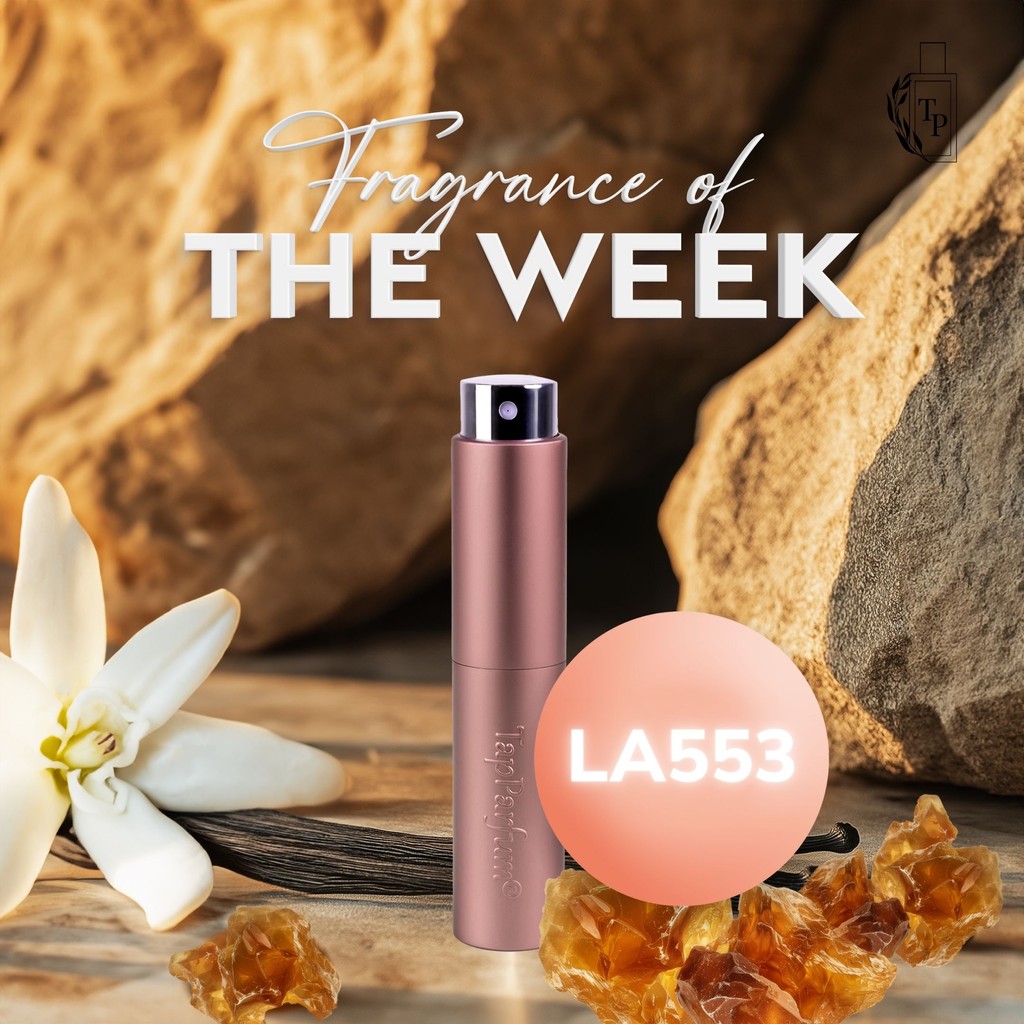 TapParfum's tweet photo. ✨🌿 Scent of the Week: LA553 🌿✨

With the warm, refined notes of vanilla and benzoin, this fragrance radiates pure elegance and softness. A perfect choice for those who love comfort with a touch of luxury.

#TapParfum #ScentOfTheWeek #LA553 #VanillaAndBenzoin https://t.co/XYv6C1DUlh