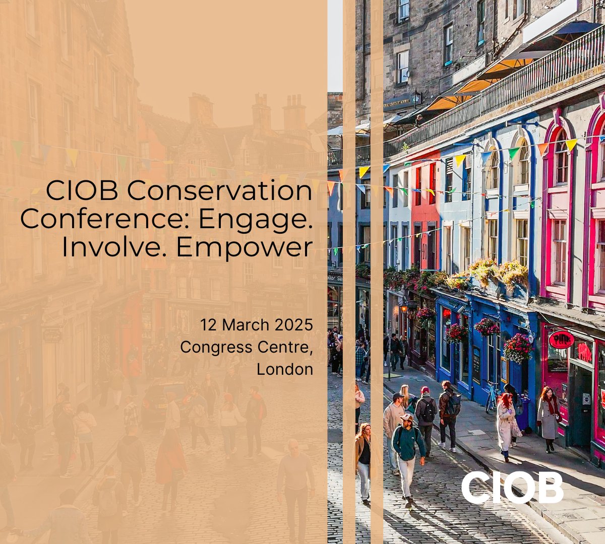 Do you work or have an interest in building conservation and heritage? If so, the CIOB Conservation Conference is not to be missed! Taking place on 12 March in London, the key theme of the event this year is ‘Engage. Involve. Empower’. 

Register via: brnw.ch/21wQqFd
