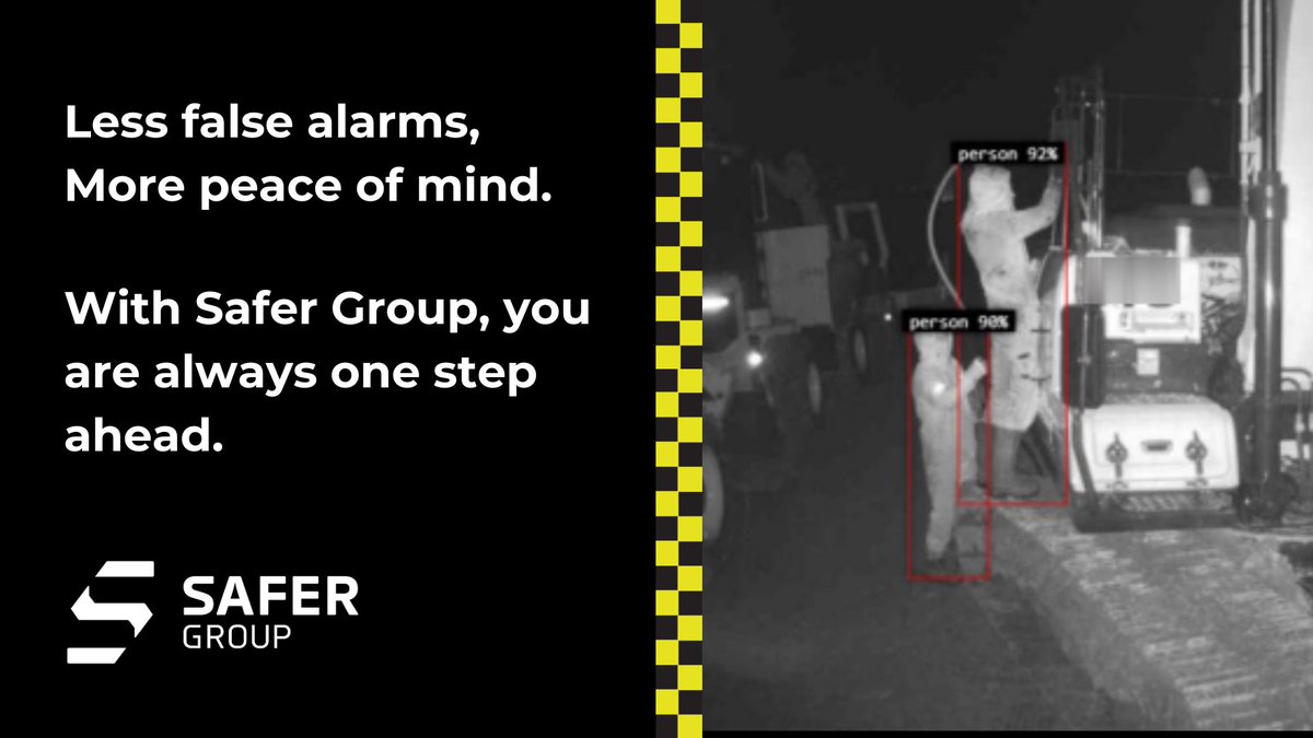 SaferGroup_'s tweet image. You are always one step ahead! ⚡

Our intelligent systems are designed to eliminate false alarms, provide real-time monitoring, and deliver unparalleled peace of mind no matter the industry.

Explore our devices ➡️ ow.ly/FReH50UR1TA

#SaferGroup #SiteSecurity #SaferPOD