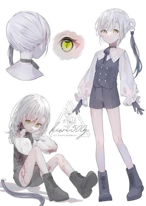 自作キャラで塗り等練習 