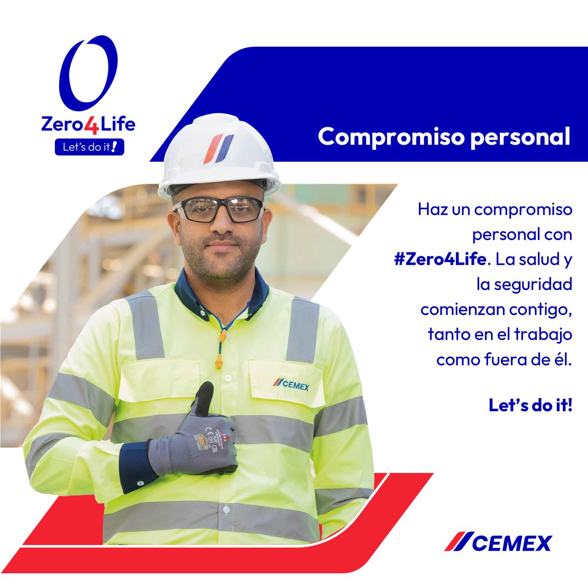 Una parte crucial de nuestro objetivo para conseguir CERO accidentes es la contribución personal de todos los que formamos la compañía 👷  

Contamos con una cultura en la que nuestros compañeros se comprometen a diario con la #seguridadysalud.
Let’s do it! 🚀