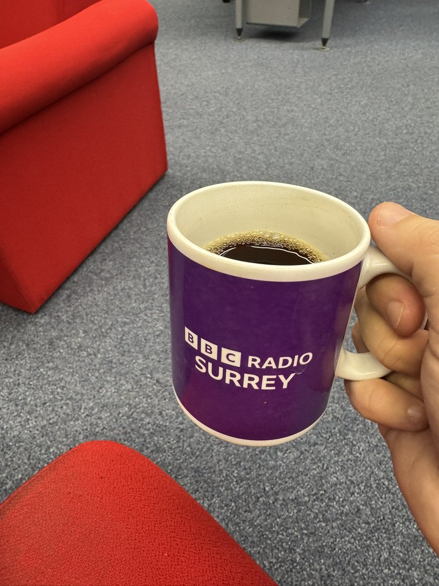 Getting ready to go on BBC Radio Surrey <a href="/BBCSurrey/">BBC Surrey</a> this morning. 

Much needed ☕️