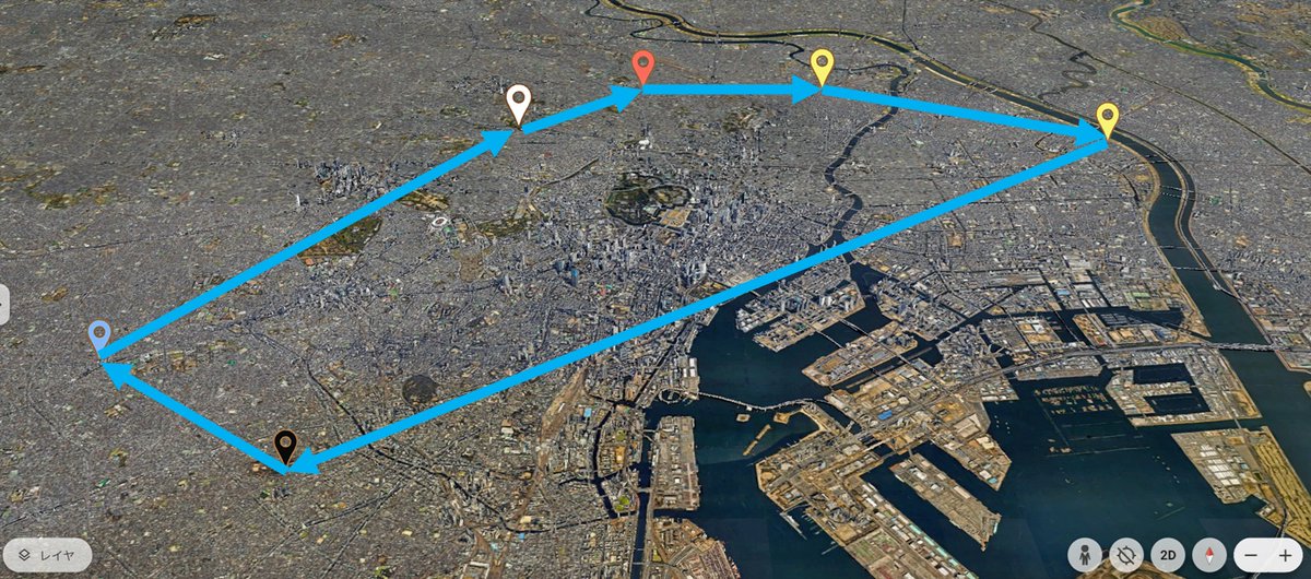toya_katsuta's tweet photo. Feb. This is Mr. Tsuruta's scene in “The vessel of summoners”. The wards protecting Tokyo are originally surrounded at six locations as shown in the image, but only two are still in good health at this point. It is a very difficult situation.
#pennyblood
#inheritorsstory https://t.co/X1iW4ydIl6